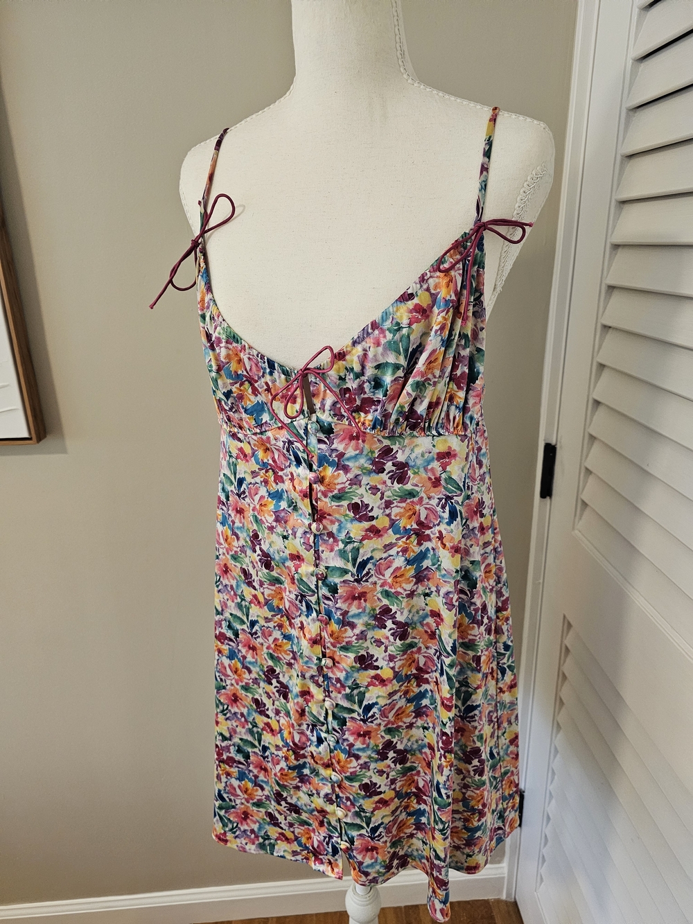 For Love & Lemons Watercolor Confetti Slip Dress - Picture 9 of 15